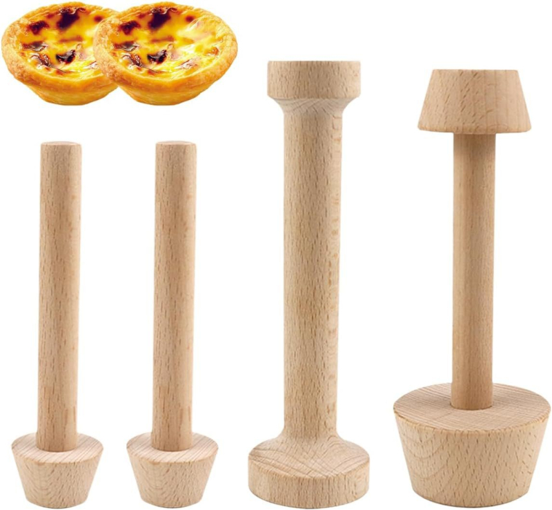 „Pasidaryk pats“ medinis pyrago plūktuvas, tinkantis pyrago tešlos plūktuvui, medžio masyvo medinis plaktukas, dvipusis pyrago plūktuvas