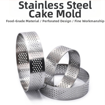 Lyukas mousse gyűrű rozsdamentes acél mousse gyűrű kerek tortagyűrű konyhai sütőeszköz torta mousse forma