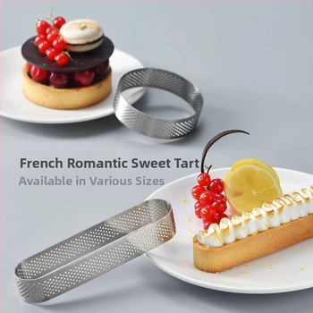 Lyukas mousse gyűrű rozsdamentes acél mousse gyűrű kerek tortagyűrű konyhai sütőeszköz torta mousse forma