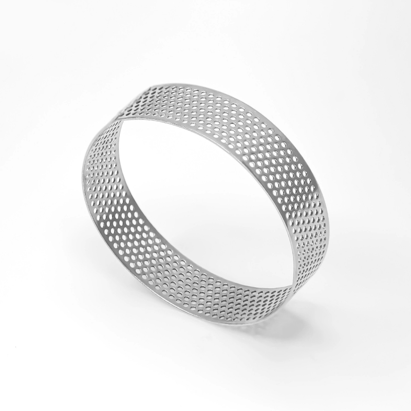 Lyukas mousse gyűrű rozsdamentes acél mousse gyűrű kerek tortagyűrű konyhai sütőeszköz torta mousse forma