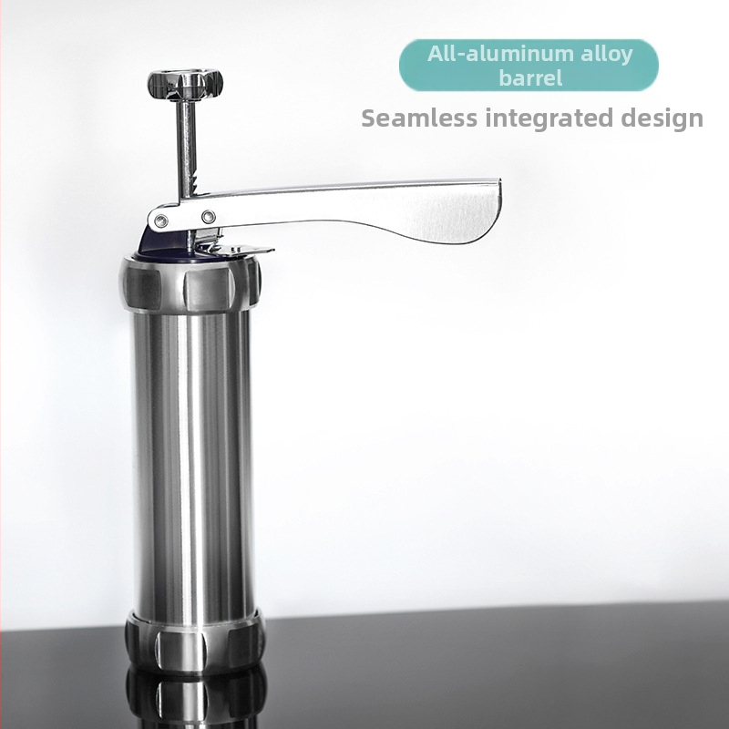 Пистолет за форми за бисквитки, инструменти за печене, алуминиева сплав, декорираща уста, 20 броя разтворими бобови торбички за печене