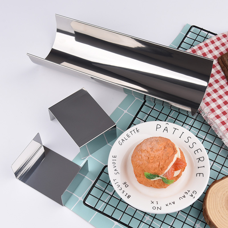 Nástroj na pečenie, forma na koláč v tvare U, dlhý nástroj na sendviče z nehrdzavejúcej ocele, nelepivá forma na koláč