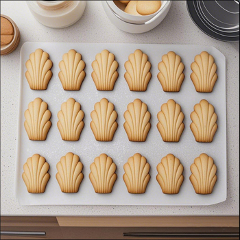 Raktáron lévő 18 darabos kagylóhéjas mousse madeleine sütisütő forma 18 darabos senbei csokoládés szilikon tortaforma