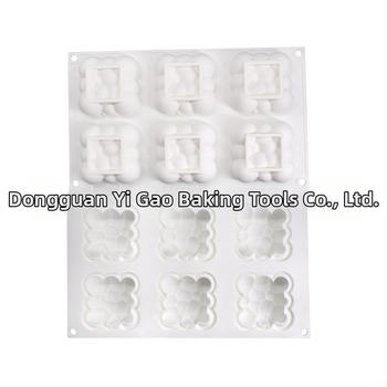 6 ακόμη και μούχλα σιλικόνης για κέικ Xiangyun, μούχλα σιλικόνης για ψήσιμο, μούχλα ζελέ ψησίματος