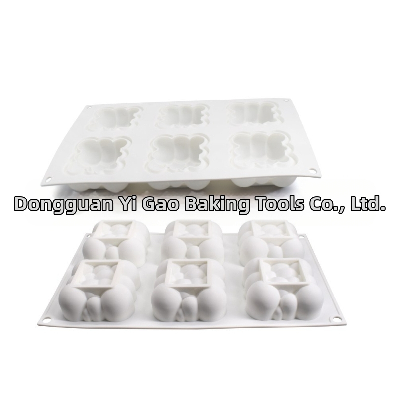 6 дори Xiangyun мус торта силиконова форма Направи си сам печене желе мус форма силиконова форма форма за печене