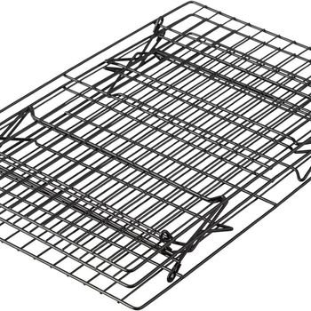 Trisluoksnis tarpvalstybinis pyrago duonos sausainių aušinimo tinklas nelimpantis džiovinimo tinklas sausainių kepimo įrankiai sulankstomas džiovinimo tinklas