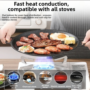 Korea stiilis grillplaat õues telkimiseks kodus mittenakkuva panni grillplaat piknikuks grillimiseks pidu grill Maifan kivi