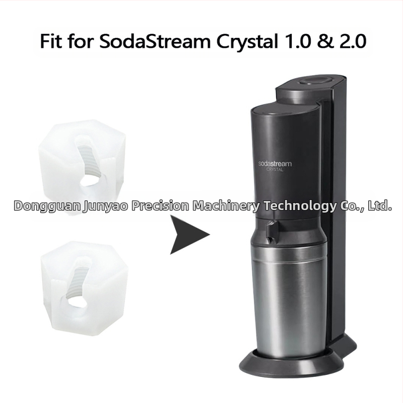 Резервни гайки за сода Cross-Border, 2 броя, прозрачно бели, подходящи за Sodastream Crystal 1.0 и 2.0