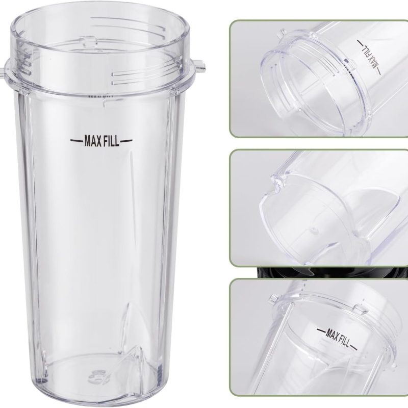 5 dalių „Ninja“ maišytuvo priedų rinkinys, 16 uncijų, tinka BL660, BL663, BL665Q, BL740, BL770