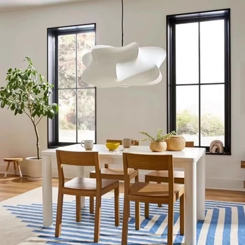 Jaapani stiilis ebakorrapärane siidist magamistoa rippvalgusti koduseks kasutamiseks mõeldud kuuma poti restorani-baari Wabi-Sabi trendikas loominguline kunstilamp