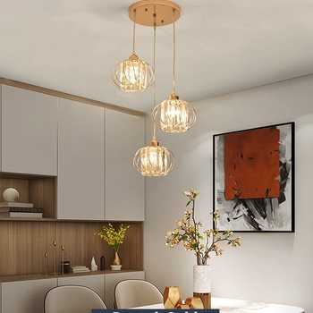 Διασυνοριακός κρυστάλλινος πολυέλαιος σιδήρου Vintage εστιατόριο ρούχα καφέ βιτρίνα μοντέρνου πολυελαίου τέχνης