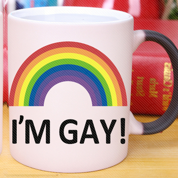 Termochrominis vandens puodelis keraminis kavos puodelis sublimacinis stebuklingas puodelis spausdintas nuotraukos logotipas šilumos perdavimo puodelis