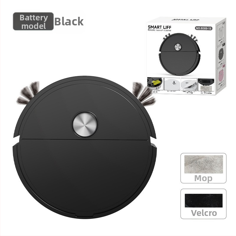 Интелигентна машина за метене, прахосмукачка за почистване, автоматичен робот за метене, малки домакински уреди, подарък машина за почистване на под, метене, засмукване и почистване на подове всичко в едно