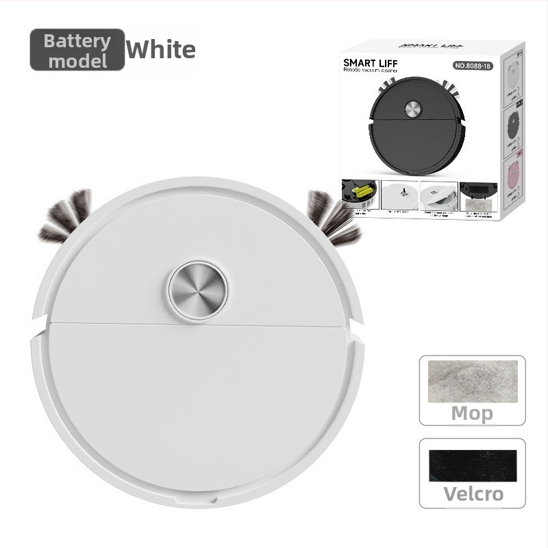 Интелигентна машина за метене, прахосмукачка за почистване, автоматичен робот за метене, малки домакински уреди, подарък машина за почистване на под, метене, засмукване и почистване на подове всичко в едно