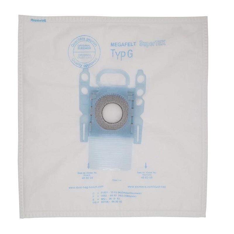 Bosch g típusú porszívó tartozékokhoz alkalmas, nem szőtt porzsák, csere porzsák, porzsák