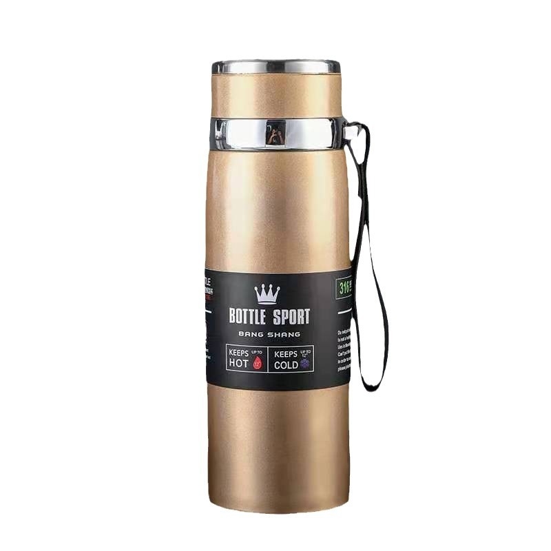 Ärispordialad 304 roostevabast terasest termoskruus gradient-sling-reisipott suure mahutavusega välistingimustes sportimiseks