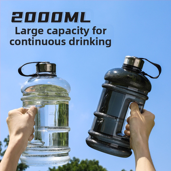 Internetinis garsus didelės talpos lauko sportinis virdulys, vidaus fitneso tonų kibiro virdulys, tritano šiaudų dovanų vandens puodelis