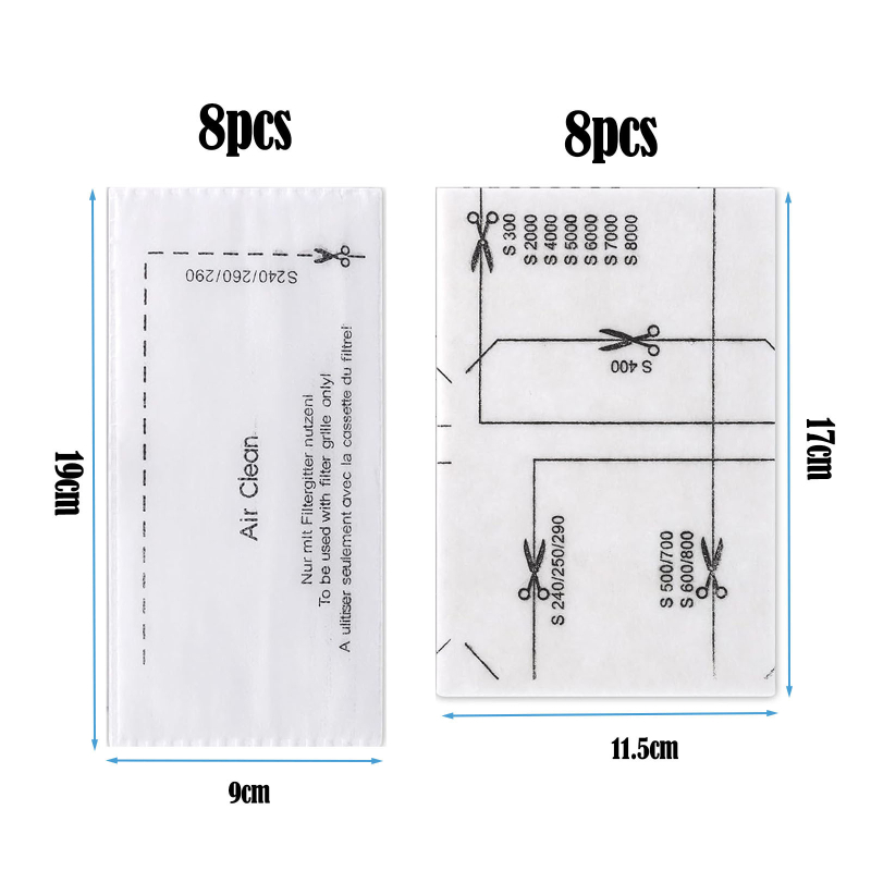 16 részes Miele porszívó szűrő motorvédő szűrőkészlet komplett