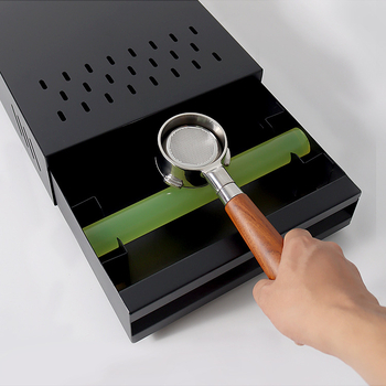 Κουτί σκόνης καφέ από ανοξείδωτο χάλυβα τύπου συρταριού κουτί knock box κουτί απορριμμάτων καφετιέρα που υποστηρίζει συσκευές καφέ εξοπλισμένο μπαρ