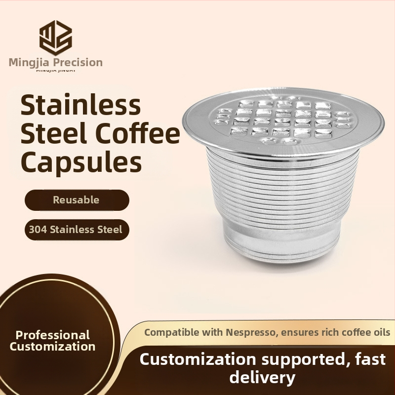 Gyárilag testreszabott, kompatibilis Nestlé rozsdamentes acél kávékapszula-pohár Nespresso keringető töltőpohár szűrőhéj