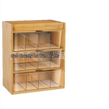 Ξύλινο κουτί αποθήκευσης σε φακελάκι τσαγιού Κουτί αποθήκευσης τσαγιού από μπαμπού Ράφι αποθήκευσης σε φακελάκι τσαγιού Ξύλινο κουτί αποθήκευσης σε σκόνη καφέ