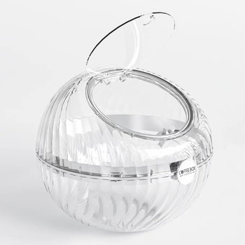 Cutie de depozitare a capsulelor de cafea, transparentă, tip Push pentru animale de companie, cutie de cafea instant de trei ori și jumătate, rezistentă la praf, pentru bomboane de ciocolată