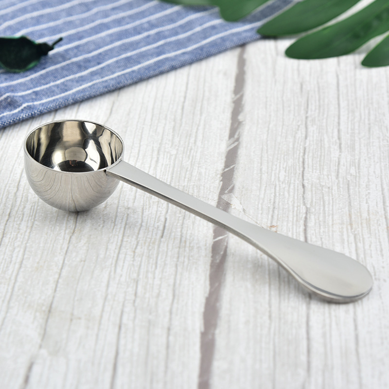 Gamyklinis matavimo šaukštas iš nerūdijančio plieno, vieno šaukšto, daugiafunkcis kavos šaukštas, ilga rankena, daugiafunkcis pieno miltelių matavimo šaukštas