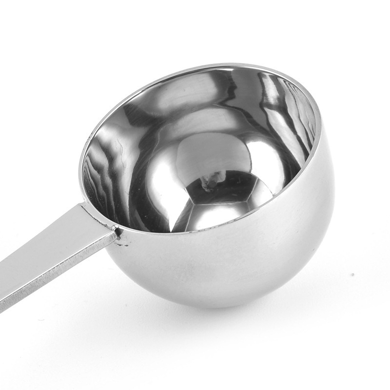 Gamyklinis matavimo šaukštas iš nerūdijančio plieno, vieno šaukšto, daugiafunkcis kavos šaukštas, ilga rankena, daugiafunkcis pieno miltelių matavimo šaukštas