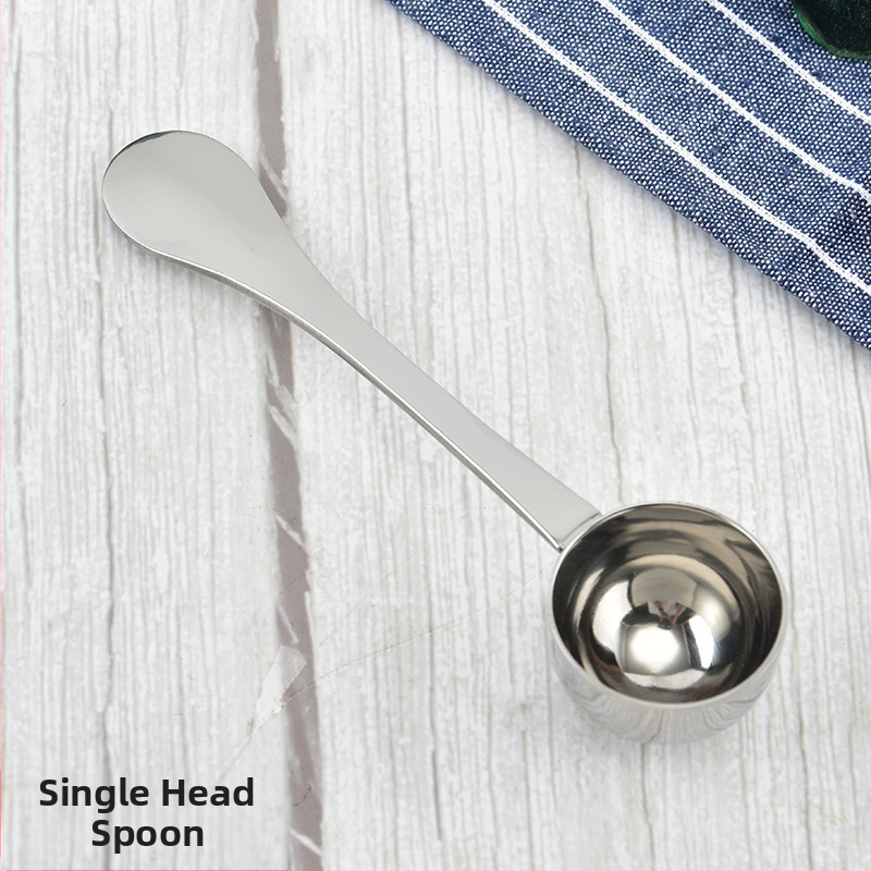 Gamyklinis matavimo šaukštas iš nerūdijančio plieno, vieno šaukšto, daugiafunkcis kavos šaukštas, ilga rankena, daugiafunkcis pieno miltelių matavimo šaukštas