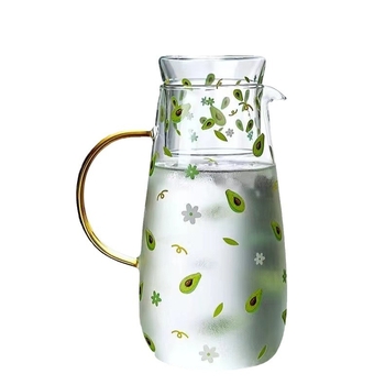 Aukštos temperatūros atsparus šalto vandens virdulys, didelės talpos buitinis, didelio borosilikatinio stiklo vandens virdulys, tinkantis arbatinukui, vieno asmens geriamojo vandens puodelis