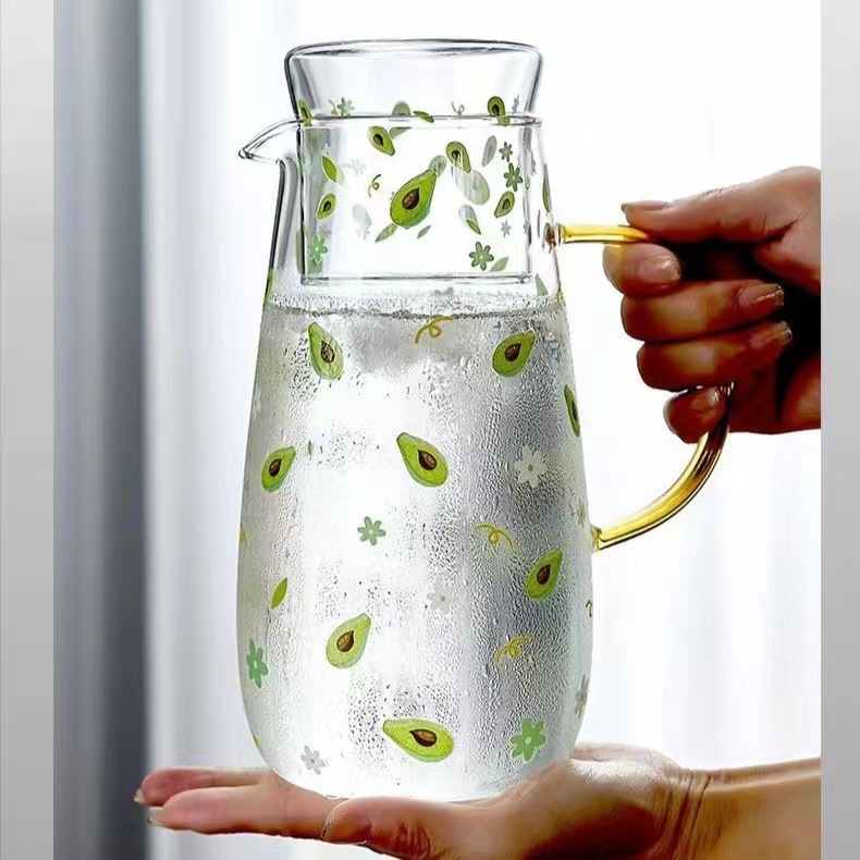 Aukštos temperatūros atsparus šalto vandens virdulys, didelės talpos buitinis, didelio borosilikatinio stiklo vandens virdulys, tinkantis arbatinukui, vieno asmens geriamojo vandens puodelis