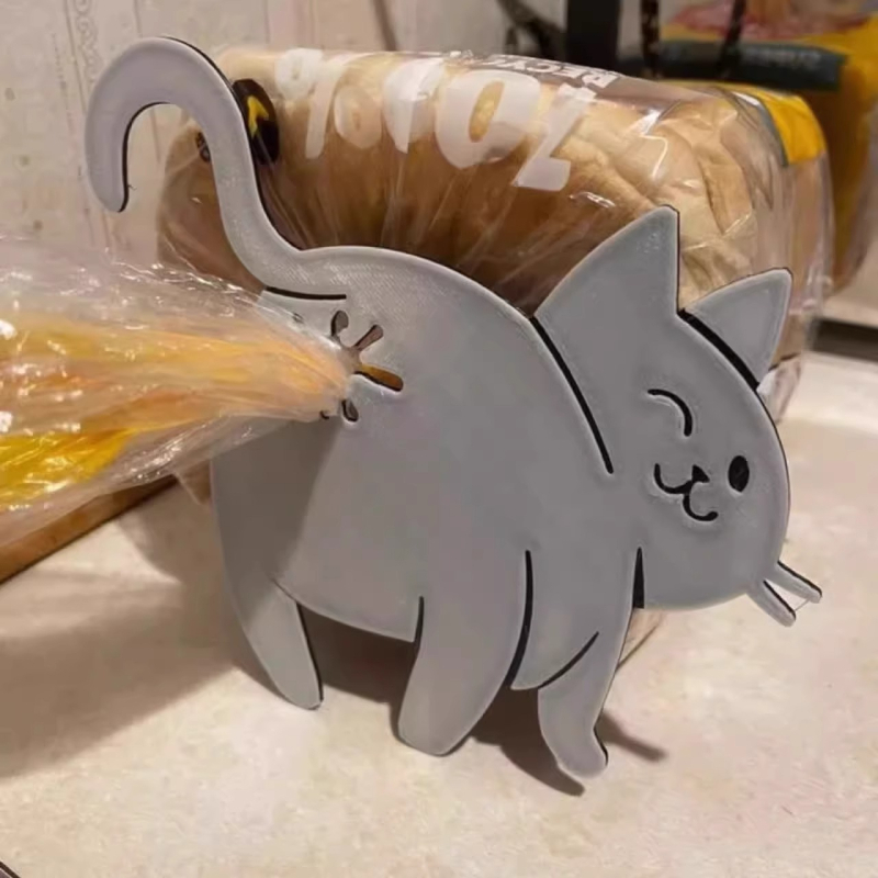 Mielas kačių užkandžių maišelio sandarinimo segtukas, kačių užpakaliukas, juokingas kūrybinis segtukas, akrilo sandarinimo dekoravimo dovana