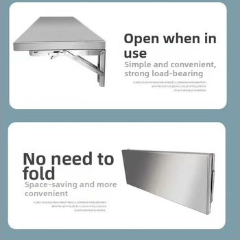 Ράφι τοίχου από ανοξείδωτο ατσάλι μονής στρώσης, Ράφι αποθήκευσης τοίχου μονής στρώσης, Ράφι μπαχαρικών, Πτυσσόμενη ράφι τοίχου κουζίνας
