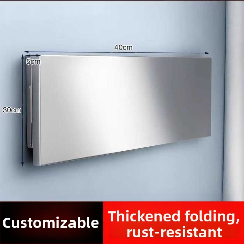 Rozsdamentes acél egyrétegű fali állvány, egyrétegű fali tárolóállvány, fűszertartó, konyhai falra szerelhető összecsukható állvány