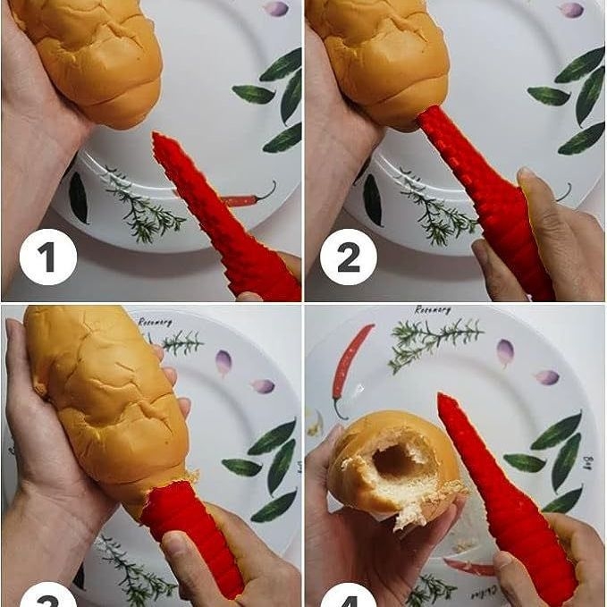 Stroj za bušenje rupa za hot dog, nepropusni artefakt rupe za hot dog, hamburger, hot dog, Hotdogger, alat za bušenje hot doga