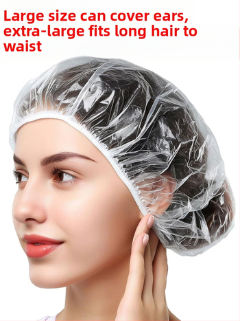 Vienkartinė dušo kepuraitė, ypač stora, vandeniui atspari, dulkėms ir dūmams atspari, moteriška dušo plaukų dažymo ausinė, viešbučio virtuvė