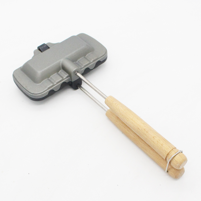 Alumíniumötvözetből készült téglalap alakú kétoldalas szendvics sütőforma szendvics süteménycsipesz tapadásmentes bevonattal pirítós kenyérforma