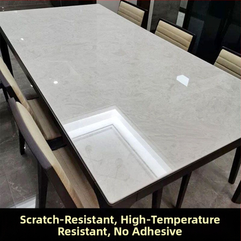 Προστατευτική μεμβράνη μαρμάρινης επιφάνειας εργασίας, διαφανής, ανθεκτική σε υψηλές θερμοκρασίες, μεμβράνη τραπεζαρίας, σανίδας, τραπεζιού, επίπλων, τραπεζιού σαλονιού, τραπεζιού, μεμβράνης Manno