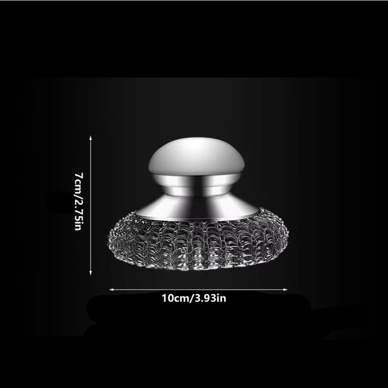 új stílusú edénykefe műtárgy rozsdamentes acél konyhai háztartási konyhai mosogató edénykefe fogantyúval tisztítókefe acéldrót golyóskefe