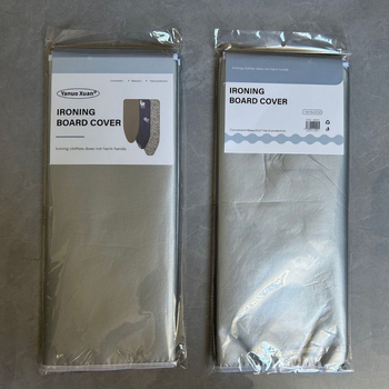 Gamintojo paruoštas poliesterio lyginimo lentos užvalkalas, padengtas sidabru, aukštai temperatūrai atsparus, karščiui atsparus dvisluoksnis lyginimo lentos audinio užvalkalas