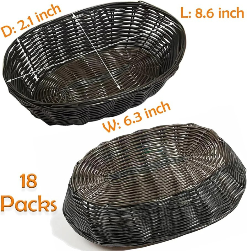 Gyárilag beszerzett műanyag kenyérkosár utánzat rattan gyümölcskosár nappali gyümölcsmedence asztali tárolódoboz tárolókosár