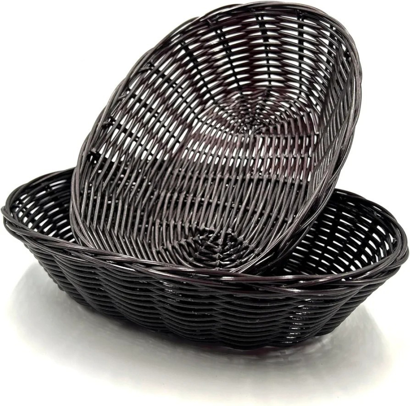 Gyárilag beszerzett műanyag kenyérkosár utánzat rattan gyümölcskosár nappali gyümölcsmedence asztali tárolódoboz tárolókosár