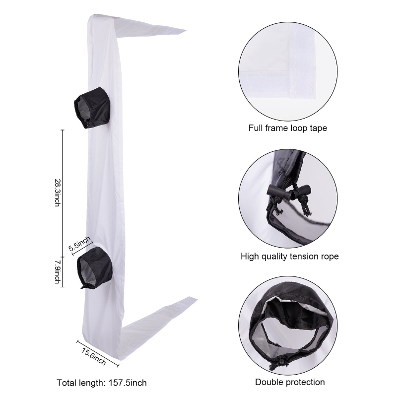 Tiesioginis mobiliojo oro kondicionieriaus priekinis stiklas, atsparus vandeniui, reguliuojamas įstrižas lango sandarinimo audinio žarna, lango dangčio sandarinimo pertvara