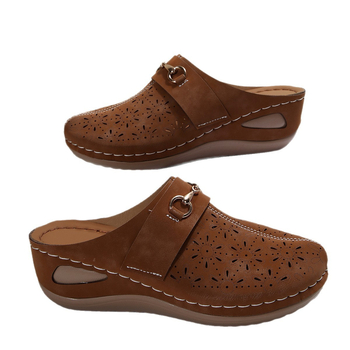 Σανδάλια Εξωτερικού Εμπορίου 2025 Μεγάλο Μέγεθος Νέα Ευέλικτα Κούφια με Χοντρό Σόλα στα Δάχτυλα, Ευρωπαϊκά και Αμερικανικά Σανδάλια με Αλυσίδα για Γυναίκες Χονδρικής