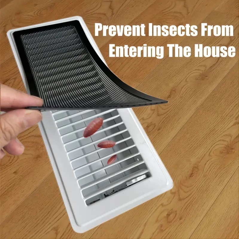 Pārrobežu grīdas ventilācijas pārsegs, magnētiskais ventilācijas tīkls, grīdas uzglabāšanas plastmasas pārsegs, taisnstūrveida ventilācijas putekļu tīkls