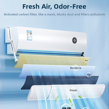 Oro kondicionieriaus priekinis stiklas, tiesioginio oro pūtimo apsauganti oro išleidimo anga, vėjo nukreipimo užuolaida, „Midea Gree“ universalus priekinis stiklas