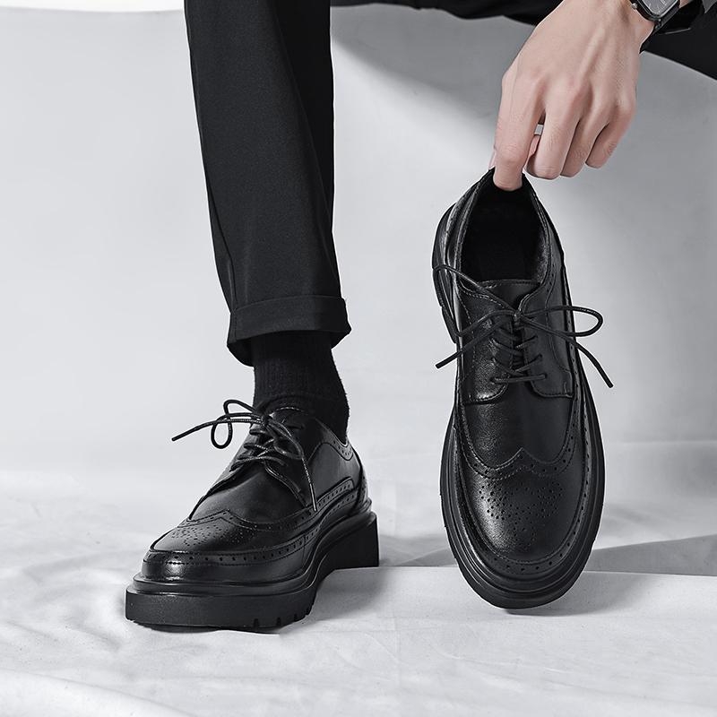 2025-ös divatos férfi cipők, üzleti alkalmi bőrcipők, férfi divatos fűzős üzleti alkalmi cipők, esküvői, munkahelyi, kis méretű bőrcipők