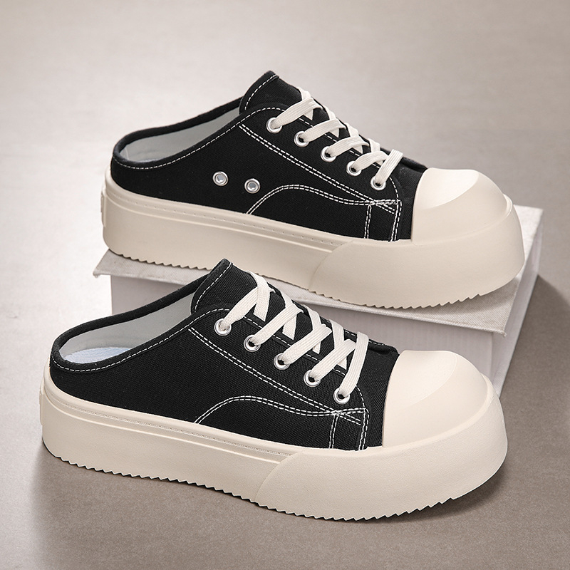 Lõuendiga meeste kingad suvised hingavad, kõikvõimalikud vabaaja suured rulakingad laiskaks libisemiseks mõeldud spordi kontsavabaks Baotou pooleks lohistamiseks