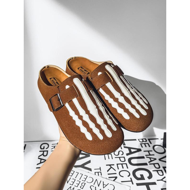 Férfi Cross-Border Lezser Egyszínű Papucsok Lélegző Kényelmes