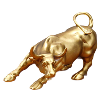 Wall Street Niuwang City Στολίδια Σπιτιού Σαλόνι Γραφείου Γραφείο Ντουλάπι Κρασιού Διακόσμηση Bullish Taurus Ρητίνη Χειροτεχνίες